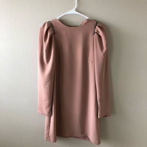 Blush Dress w/ embellished shoulders *never worn*